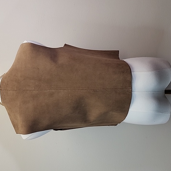 Classic of Boston Suede Western Vest with Fringe, Size Medium - Picture 3 of 6